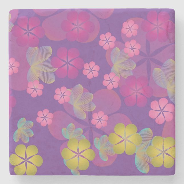 Lacy Lotus Lila Stenunderlägg (Framsidan)