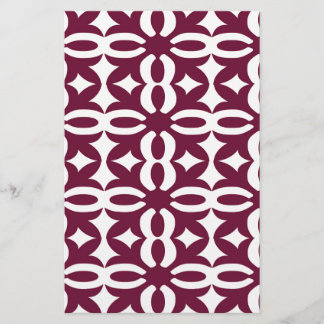 Lacy Maroon Victorian Print