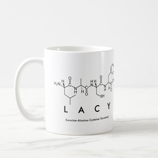 Lacy peptide namn mugg (Vänster)
