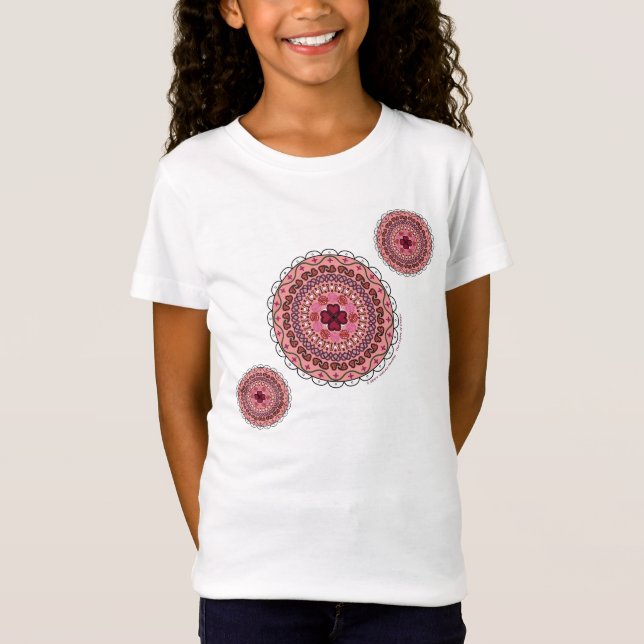 Lacy Valentindagen Barn och Baby Light Shirt Tee Shirt (Framsida)