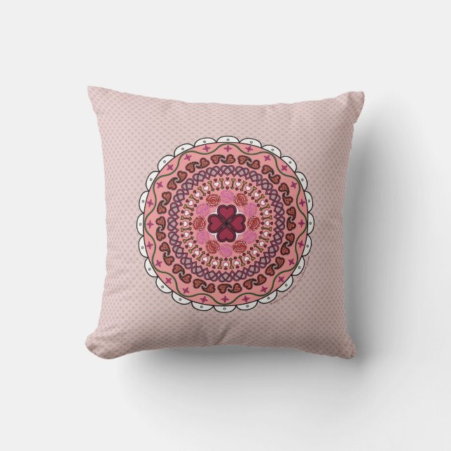 Lacy Valentines Day Pillow Kudde (Framsida)