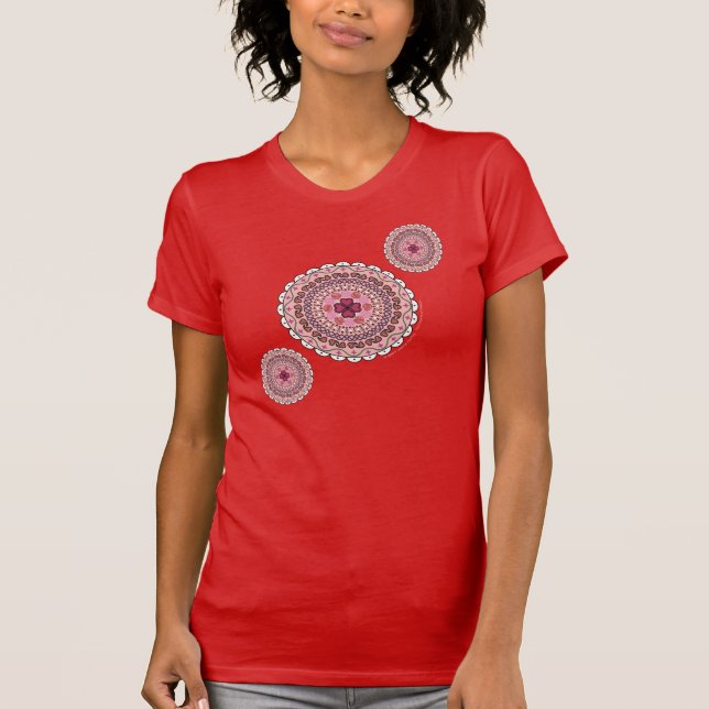 Lacy Valentines Day Women's Mörk Shirt T (Framsida)