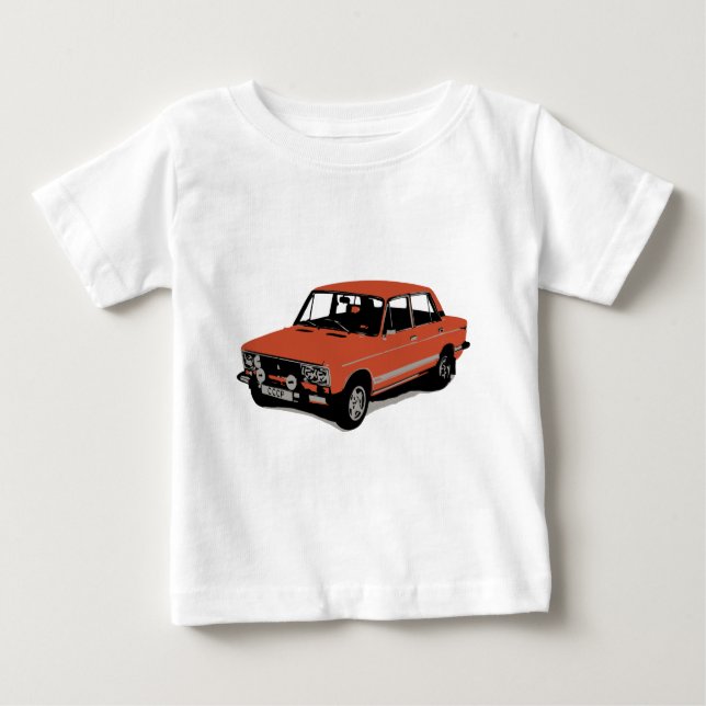 Lada - den sovjetiska ryska bilen tee shirt (Framsida)