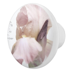 Låda. Drag av keramiskt ris Flower Rosa/Lila Knopp