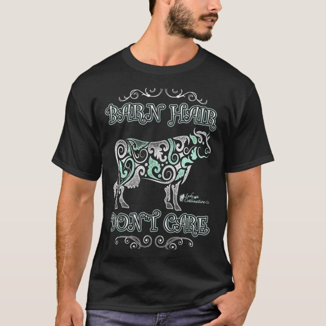 Lada Hår Bryr Sig Inte Ko T Shirt (Framsida)
