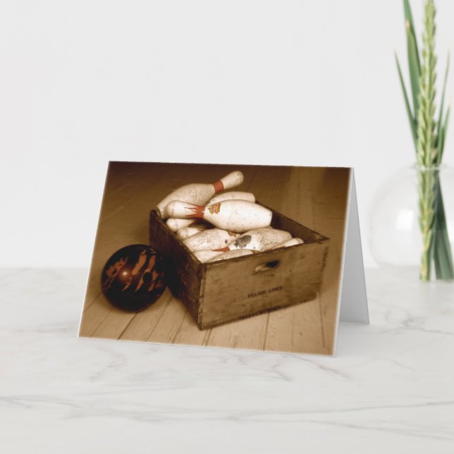 Låda i Old Bowling Stift Kort (Framsida)