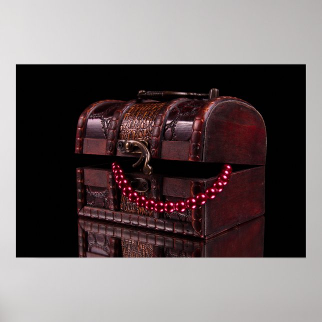 Låda med skatter poster (Framsidan)