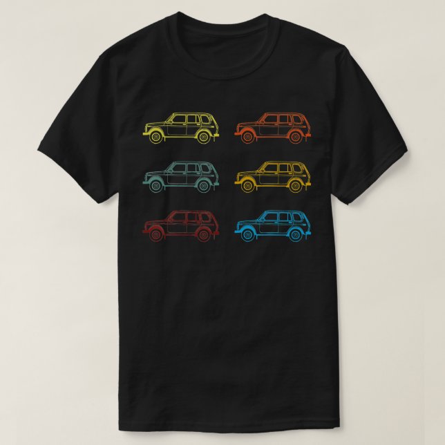 Lada Niva 4x4 Offroad Russia T Shirt (Design framsida)