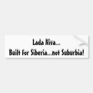 Lada Niva… byggde för den Siberia… inte Bildekal