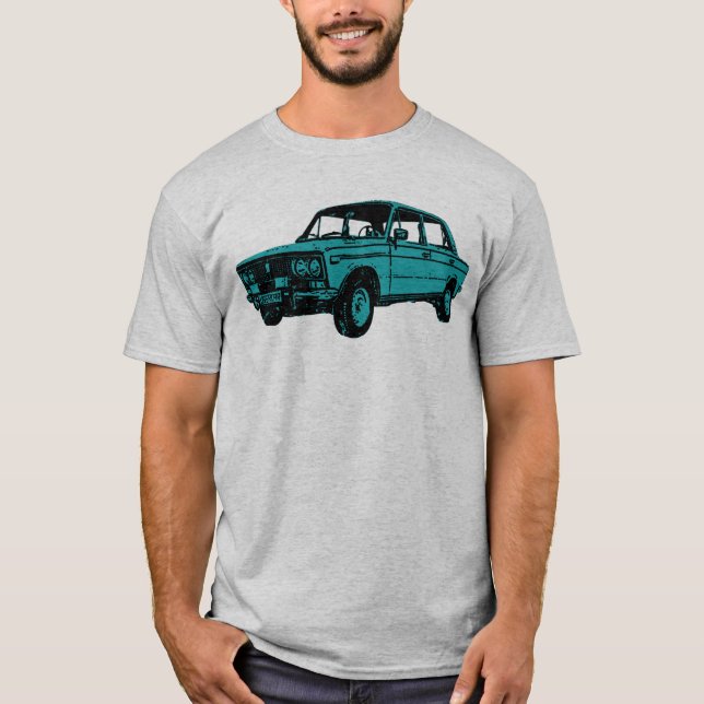 Ladaen. Rysk bil T-shirt (Framsida)