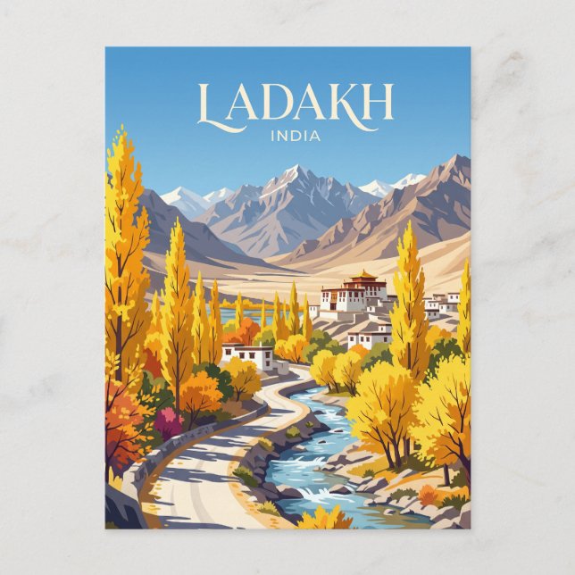 Ladakh Indien Vykort (Framsida)