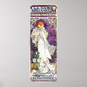 ladamehjälpcamélias av Alfons Mucha 1896 Poster