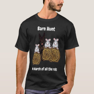 Ladan jakt på råttor med sable tysk shepherd t shirt