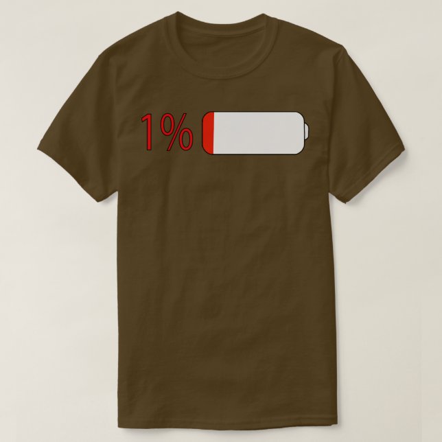 Ladda batteriet t shirt (Design framsida)