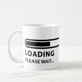 Ladda behaga väntan, mugg för framstegpubdobbel