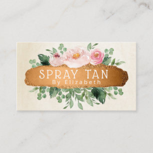 Ladda Blommigten Bronze Mobile Spray Tan Visitkort