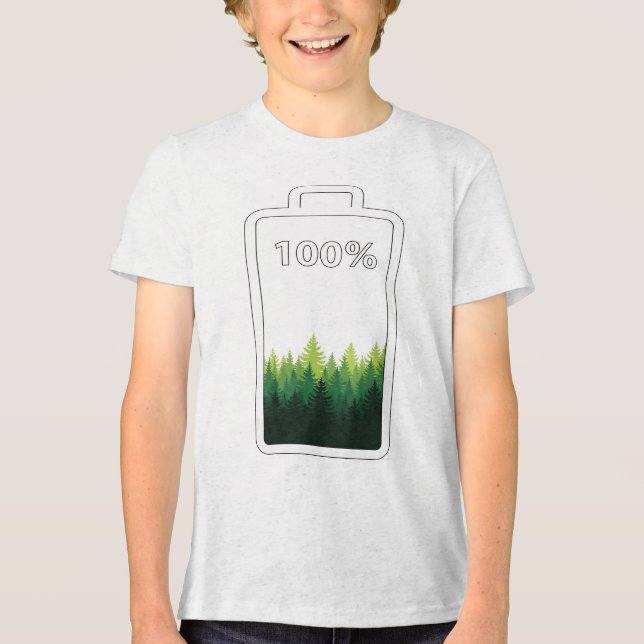 Ladda Din Själ i Stora Utomhus T Shirt (Framsida)