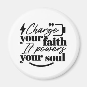 Ladda din tro – kristet inspirerande citat magnet