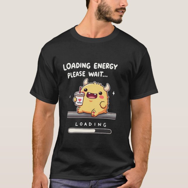 Ladda energi med en Cute Monster T Shirt (Framsida)