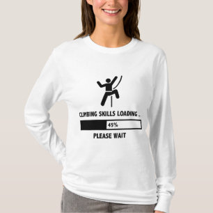 Ladda för klättringexpertis t-shirt