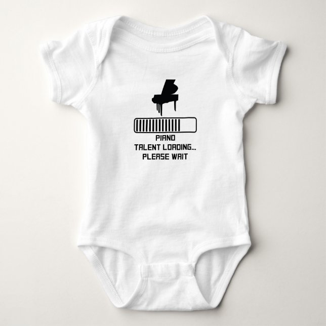 Ladda för pianotalang t-shirt (Framsida)