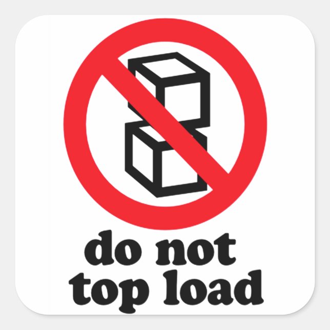 Ladda inte etikett för toppfrakt (Framsida)