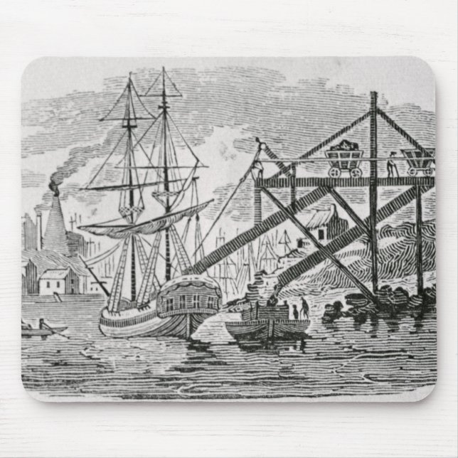 Ladda kol på lastfartyg musmatta (Framsidan)