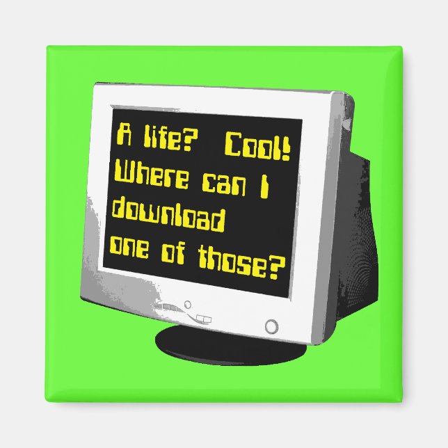 Ladda ner A Life Funny Magnet Computer Humor (Framsidan)