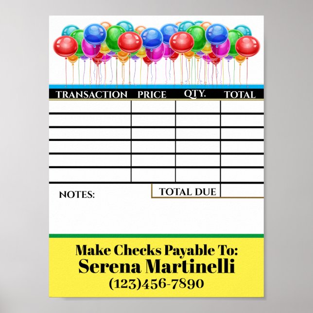 Ladda ner din fakturarapport-affisch poster (Framsidan)