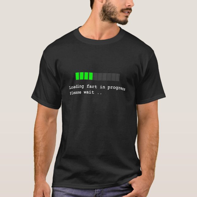 Ladda pågående svart för fis/den mörka T-tröja T-shirt (Framsida)
