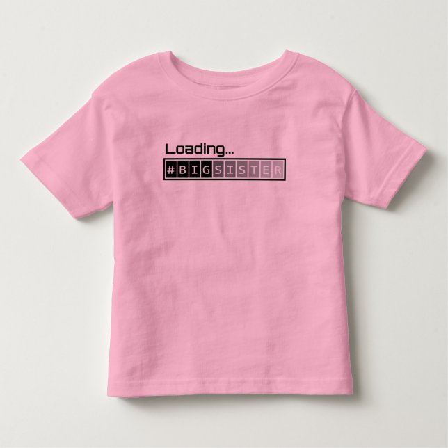 Ladda storasystern - rosa tee (Framsida)