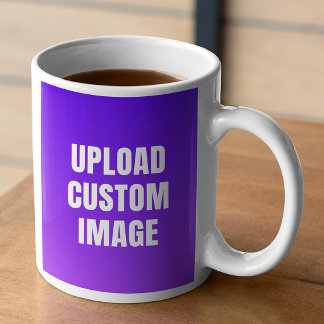 Ladda upp 2 anpassade bilder - Lägg till dina egna Jumbo Mugg