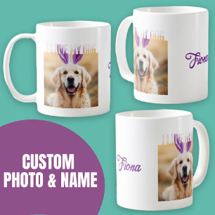 Ladda upp Anpassningsbar Pet Photo I Kärlek My Hun Kaffemugg