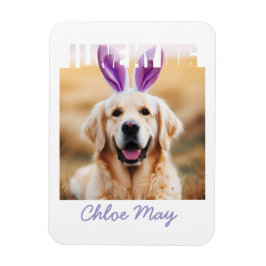 Ladda upp Anpassningsbar Pet Photo Namn I Kärlek M Magnet