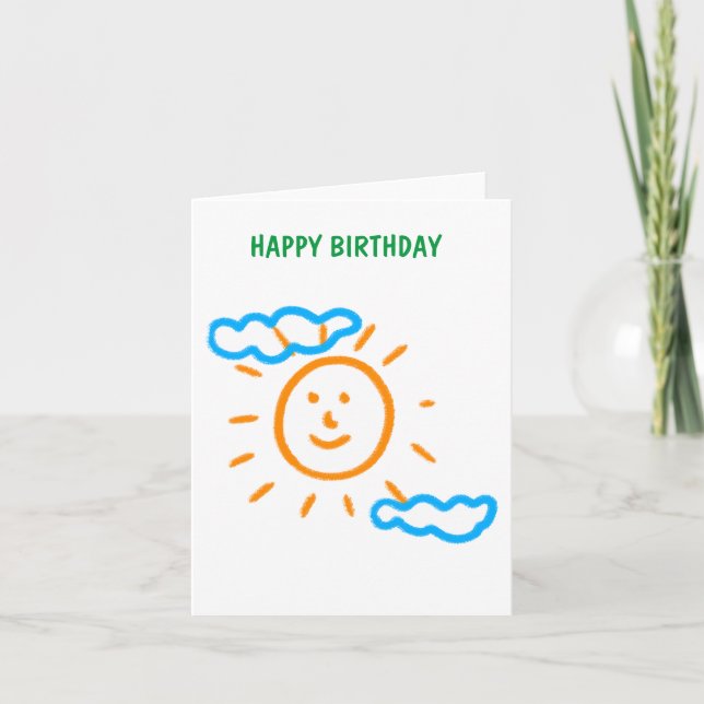 Ladda upp Barn Teckning Vrid barnteckningen till Helgkort (Framsida)