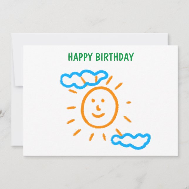 Ladda upp Barn Teckning Vrid barnteckningen till Julkort (Framsida)