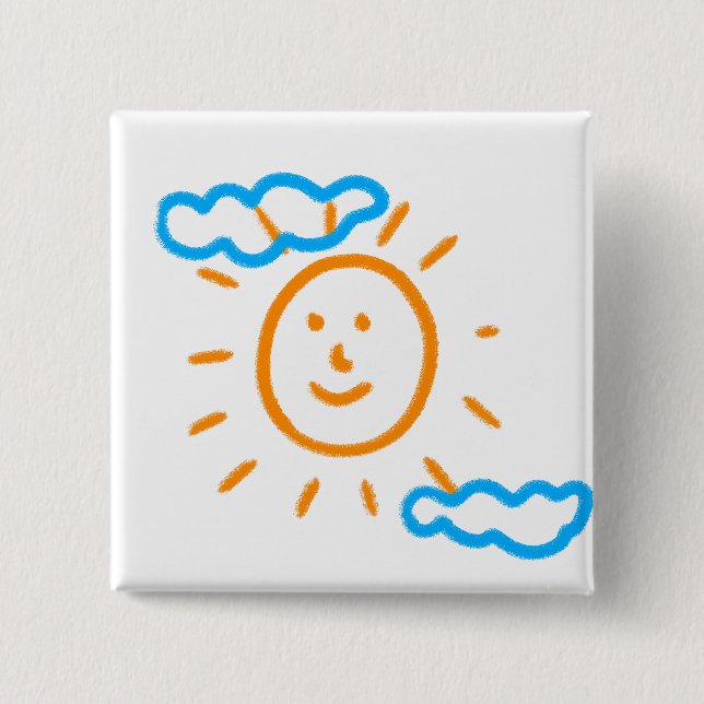 Ladda upp Barn Teckning Vrid barnteckningen till Knapp (Framsida)