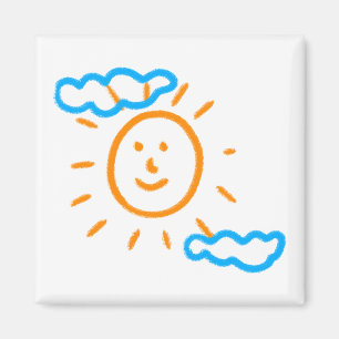 Ladda upp Barn Teckning Vrid barnteckningen till Magnet