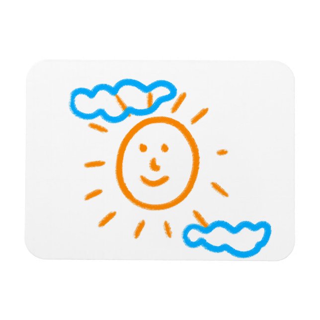 Ladda upp Barn Teckning Vrid barnteckningen till Magnet (Horisontell)