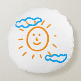 Ladda upp Barn Teckning Vrid barnteckningen till Rund Kudde