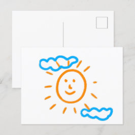 Ladda upp Barn Teckning Vrid barnteckningen till Vykort