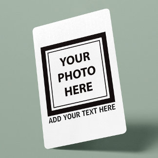 Ladda upp bildfoto & lägg till text – Anpassa Casinokort