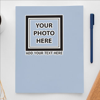 Ladda upp bildfoto & lägg till text – Anpassa Klistermärken