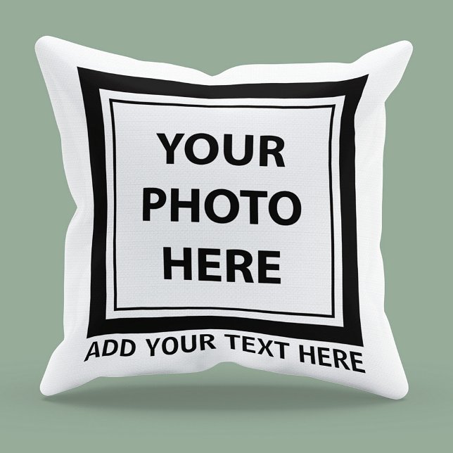 Ladda upp bildfoto & lägg till text – Anpassa Kudde (Skapare uppladdad)