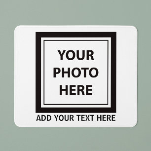 Ladda upp bildfoto & lägg till text – Anpassa Musmatta