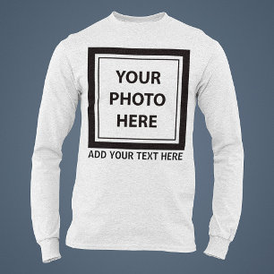 Ladda upp bildfoto & lägg till text – Anpassa T Shirt