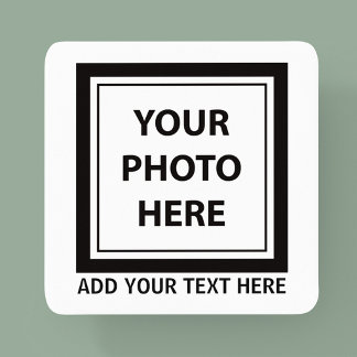 Ladda upp bildfoto & lägg till text – Anpassa Underlägg Papper Kvadrat