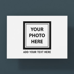 Ladda upp bildfoto & lägg till text – Anpassa Vykort