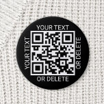 Ladda upp den moderna webbplatsen för QR-koden ell Knapp<br><div class="desc">alla webbplatser eller betalningsappar med en anpassningsbar-skannerbar QR-kodavrundningsknapp. Alla formuleringar i den här mallen är enkla att anpassa eller ta bort och bilden kan ersättas med din QR-kod, logotyp eller bild. Även färg och stilar är lätta att ändra med Zazzle-konstruktionen verktyg. Befordra en affärswebbplats till potentiella kunder eller tillhandahålla snabbsökning...</div>
