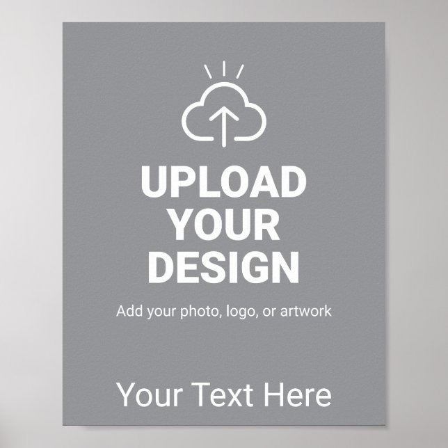 Ladda upp din design och anpassat meddelande poster (Framsidan)